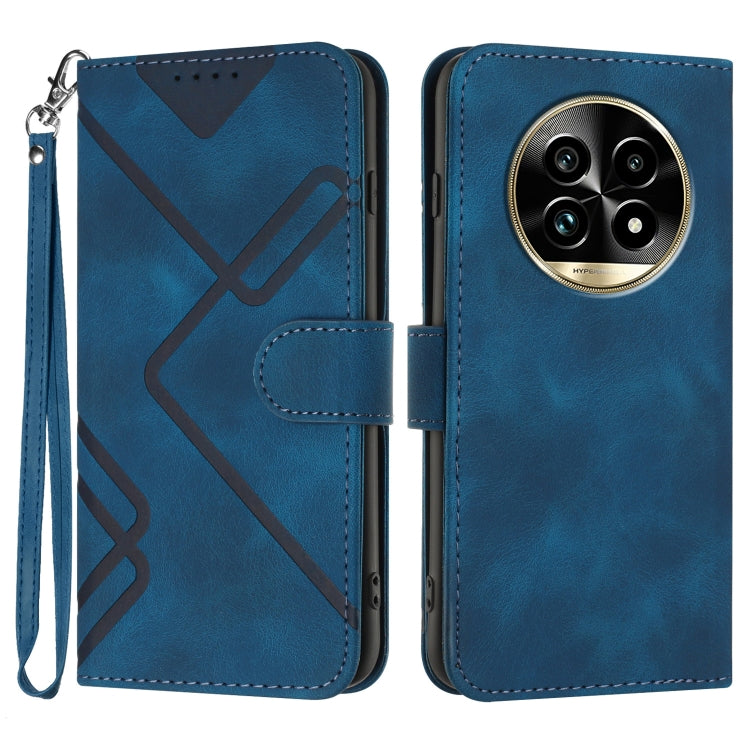 Line Pattern Skin Feel Leather Phone Case, For Realme C75 Global, For Realme GT7 Pro, For Realme 13 Pro / 13 Pro+ Global, For Realme GT 6 / GT 6T, For Realme C63 / C61 Global, For Realme  12 Lite / C67 4G Global, For Realme GT5 Pro, For Realme 10 Pro��...