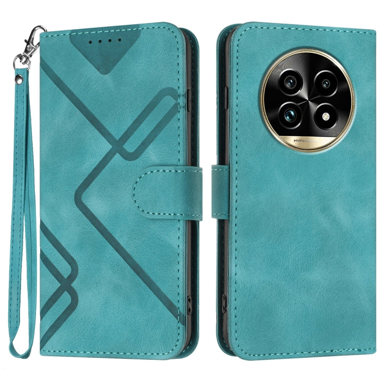Line Pattern Skin Feel Leather Phone Case, For Realme C75 Global, For Realme GT7 Pro, For Realme 13 Pro / 13 Pro+ Global, For Realme GT 6 / GT 6T, For Realme C63 / C61 Global, For Realme  12 Lite / C67 4G Global, For Realme GT5 Pro, For Realme 10 Pro��...