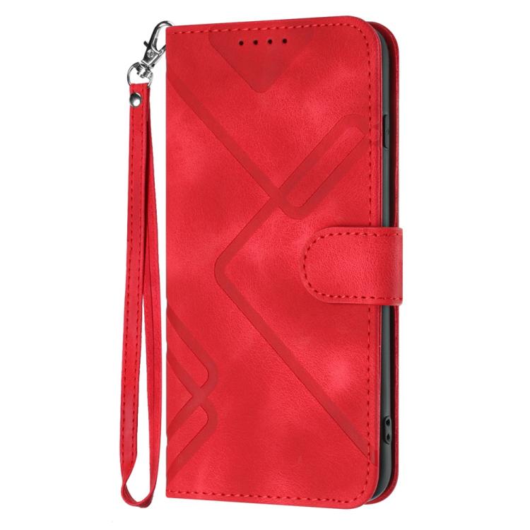 Line Pattern Skin Feel Leather Phone Case, For Realme C75 Global, For Realme GT7 Pro, For Realme 13 Pro / 13 Pro+ Global, For Realme GT 6 / GT 6T, For Realme C63 / C61 Global, For Realme  12 Lite / C67 4G Global, For Realme GT5 Pro, For Realme 10 Pro��...
