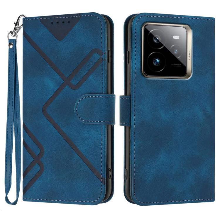 Line Pattern Skin Feel Leather Phone Case, For Realme C75 Global, For Realme GT7 Pro, For Realme 13 Pro / 13 Pro+ Global, For Realme GT 6 / GT 6T, For Realme C63 / C61 Global, For Realme  12 Lite / C67 4G Global, For Realme GT5 Pro, For Realme 10 Pro��...