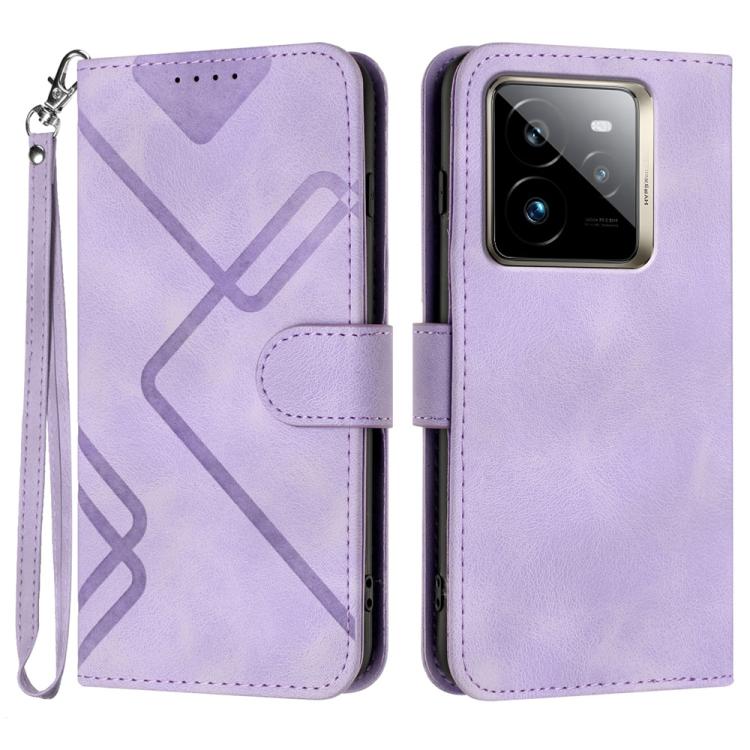 Line Pattern Skin Feel Leather Phone Case, For Realme C75 Global, For Realme GT7 Pro, For Realme 13 Pro / 13 Pro+ Global, For Realme GT 6 / GT 6T, For Realme C63 / C61 Global, For Realme  12 Lite / C67 4G Global, For Realme GT5 Pro, For Realme 10 Pro��...