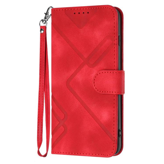Line Pattern Skin Feel Leather Phone Case, For Realme 14 / P3 5G Global, For Realme P3 Ultra 5G, For Realme P3 Pro, For Realme 14 Pro+, For Realme 14 Pro, For Realme C75 Global, For Realme GT7 Pro, For Realme 13 Pro / 13 Pro+ Global��������������������...