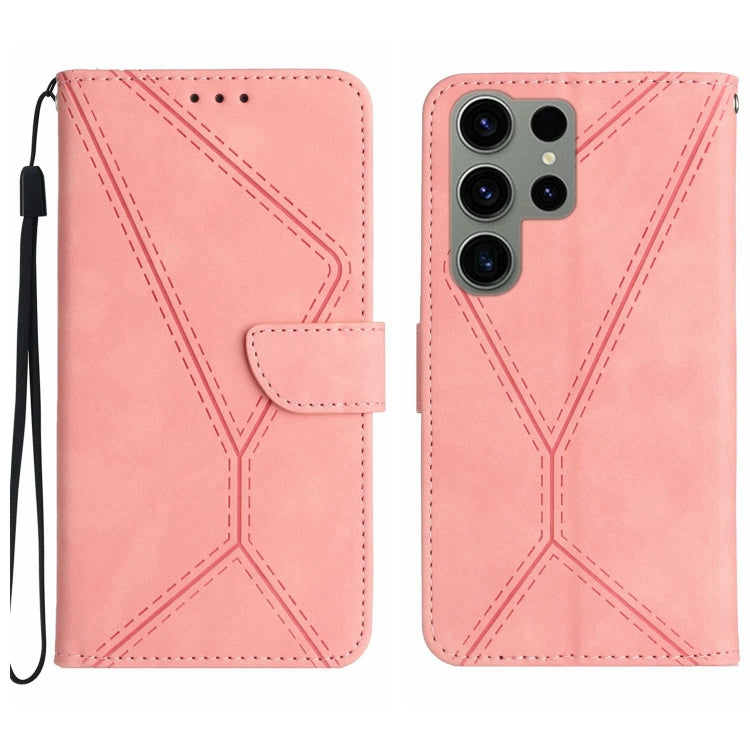 Stitching Embossed Leather Phone Case