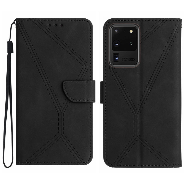 Stitching Embossed Leather Phone Case
