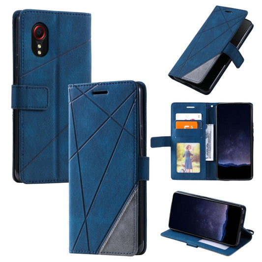 Skin Feel Splicing Leather Phone Case