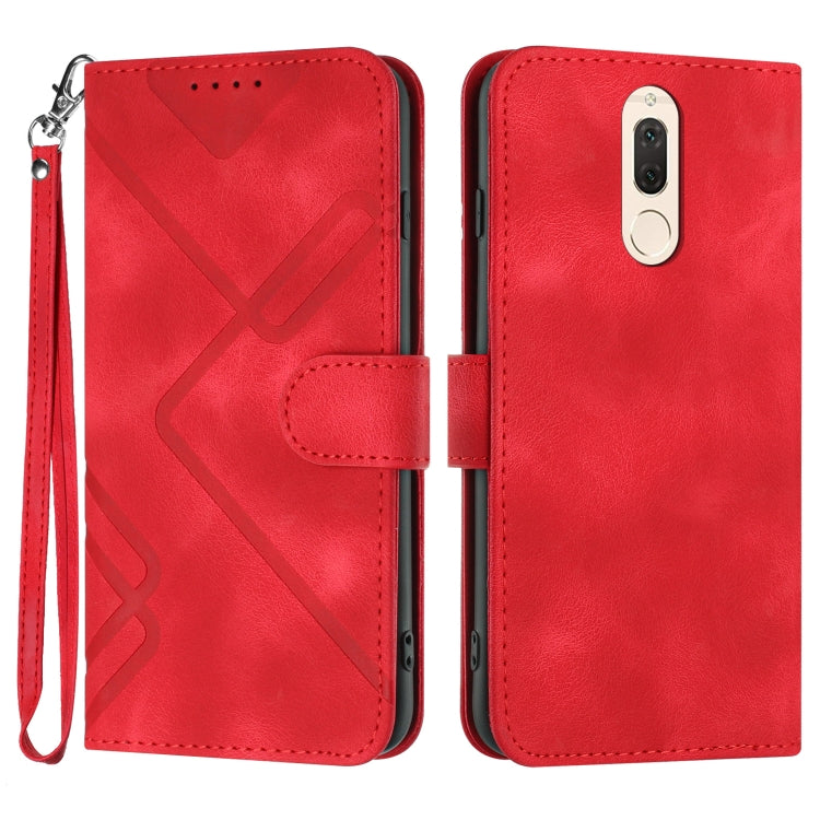 Line Pattern Skin Feel Leather Phone Case, For Huawei P30 Pro, For Huawei P smart 2019/nova lite 3, For Huawei Mate 20 Pro, For Huawei Mate 20 lite/Maimang 7, For Huawei P20 Pro, For Huawei P20 lite, For Huawei P smart 2018/Enjoy 7S��������������������...