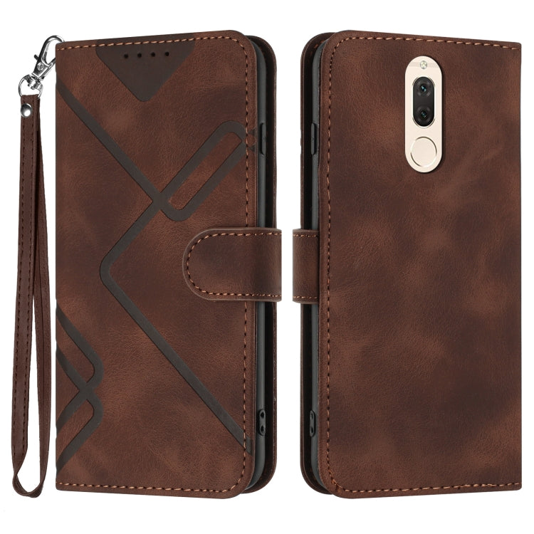 Line Pattern Skin Feel Leather Phone Case, For Huawei P30 Pro, For Huawei P smart 2019/nova lite 3, For Huawei Mate 20 Pro, For Huawei Mate 20 lite/Maimang 7, For Huawei P20 Pro, For Huawei P20 lite, For Huawei P smart 2018/Enjoy 7S��������������������...