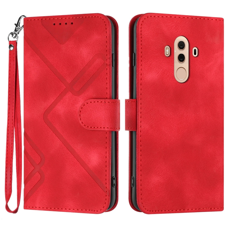 Line Pattern Skin Feel Leather Phone Case, For Huawei P30 Pro, For Huawei P smart 2019/nova lite 3, For Huawei Mate 20 Pro, For Huawei Mate 20 lite/Maimang 7, For Huawei P20 Pro, For Huawei P20 lite, For Huawei P smart 2018/Enjoy 7S��������������������...