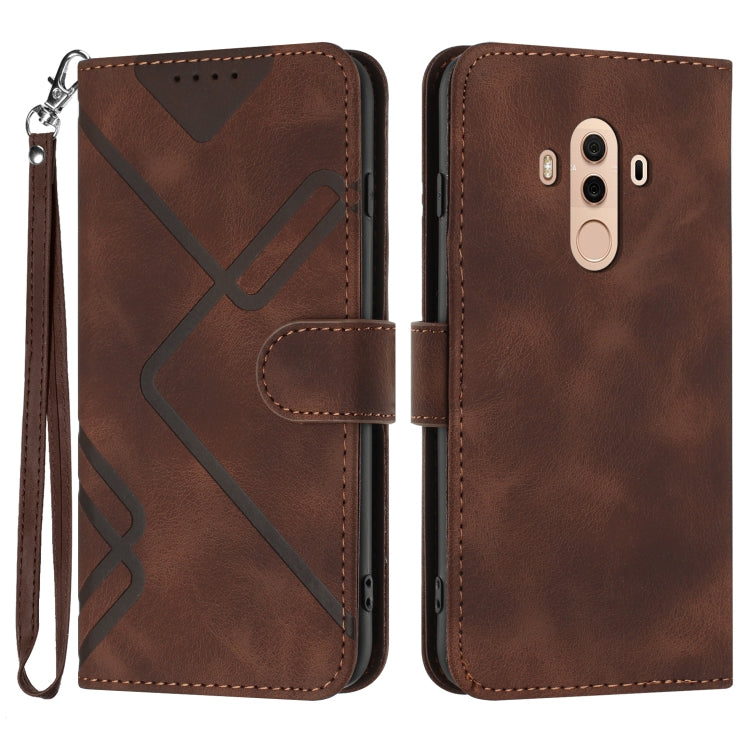 Line Pattern Skin Feel Leather Phone Case, For Huawei P30 Pro, For Huawei P smart 2019/nova lite 3, For Huawei Mate 20 Pro, For Huawei Mate 20 lite/Maimang 7, For Huawei P20 Pro, For Huawei P20 lite, For Huawei P smart 2018/Enjoy 7S��������������������...