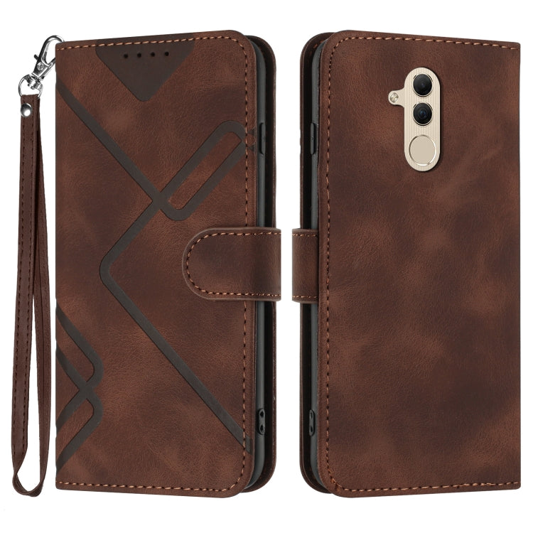 Line Pattern Skin Feel Leather Phone Case, For Huawei P30 Pro, For Huawei P smart 2019/nova lite 3, For Huawei Mate 20 Pro, For Huawei Mate 20 lite/Maimang 7, For Huawei P20 Pro, For Huawei P20 lite, For Huawei P smart 2018/Enjoy 7S��������������������...
