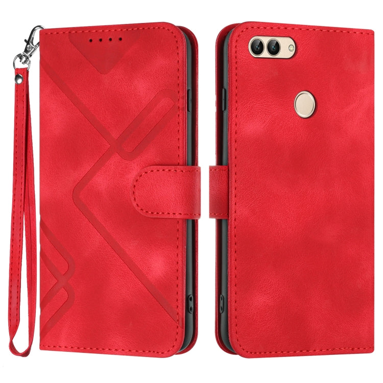 Line Pattern Skin Feel Leather Phone Case, For Huawei P30 Pro, For Huawei P smart 2019/nova lite 3, For Huawei Mate 20 Pro, For Huawei Mate 20 lite/Maimang 7, For Huawei P20 Pro, For Huawei P20 lite, For Huawei P smart 2018/Enjoy 7S��������������������...