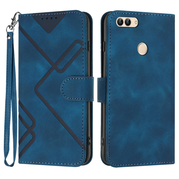 Line Pattern Skin Feel Leather Phone Case, For Huawei P30 Pro, For Huawei P smart 2019/nova lite 3, For Huawei Mate 20 Pro, For Huawei Mate 20 lite/Maimang 7, For Huawei P20 Pro, For Huawei P20 lite, For Huawei P smart 2018/Enjoy 7S��������������������...