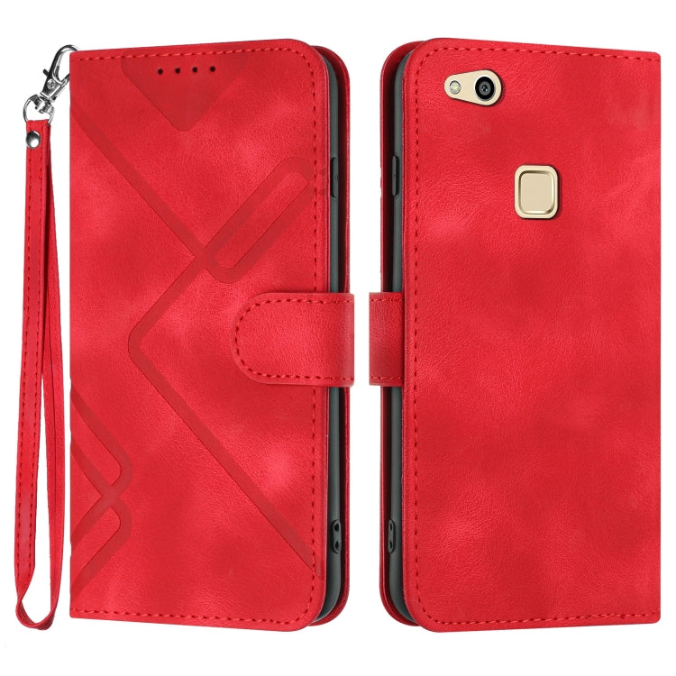 Line Pattern Skin Feel Leather Phone Case, For Huawei P30 Pro, For Huawei P smart 2019/nova lite 3, For Huawei Mate 20 Pro, For Huawei Mate 20 lite/Maimang 7, For Huawei P20 Pro, For Huawei P20 lite, For Huawei P smart 2018/Enjoy 7S��������������������...