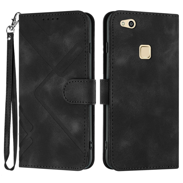 Line Pattern Skin Feel Leather Phone Case, For Huawei P30 Pro, For Huawei P smart 2019/nova lite 3, For Huawei Mate 20 Pro, For Huawei Mate 20 lite/Maimang 7, For Huawei P20 Pro, For Huawei P20 lite, For Huawei P smart 2018/Enjoy 7S��������������������...