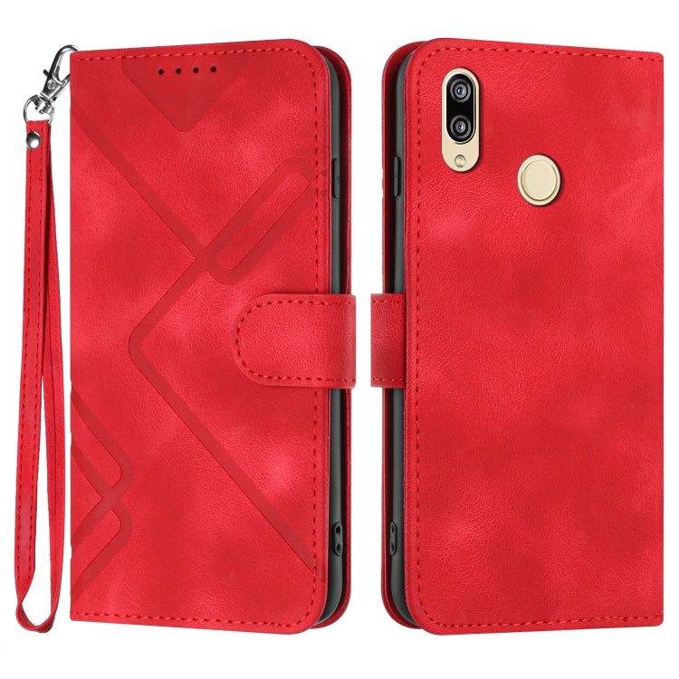 Line Pattern Skin Feel Leather Phone Case, For Huawei P30 Pro, For Huawei P smart 2019/nova lite 3, For Huawei Mate 20 Pro, For Huawei Mate 20 lite/Maimang 7, For Huawei P20 Pro, For Huawei P20 lite, For Huawei P smart 2018/Enjoy 7S��������������������...