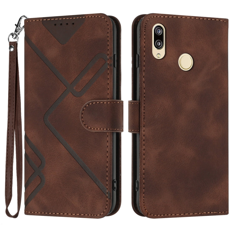 Line Pattern Skin Feel Leather Phone Case, For Huawei P30 Pro, For Huawei P smart 2019/nova lite 3, For Huawei Mate 20 Pro, For Huawei Mate 20 lite/Maimang 7, For Huawei P20 Pro, For Huawei P20 lite, For Huawei P smart 2018/Enjoy 7S��������������������...