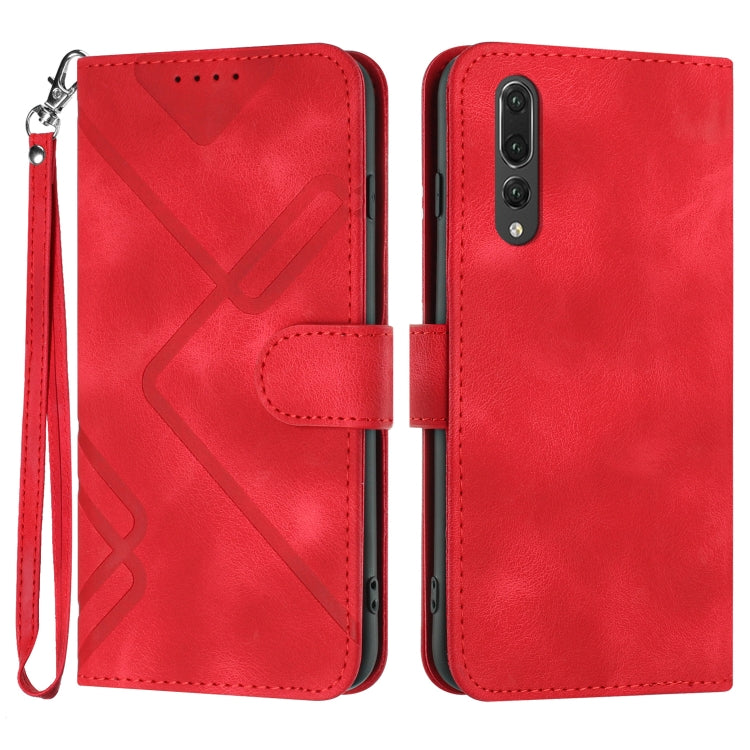 Line Pattern Skin Feel Leather Phone Case, For Huawei P30 Pro, For Huawei P smart 2019/nova lite 3, For Huawei Mate 20 Pro, For Huawei Mate 20 lite/Maimang 7, For Huawei P20 Pro, For Huawei P20 lite, For Huawei P smart 2018/Enjoy 7S��������������������...