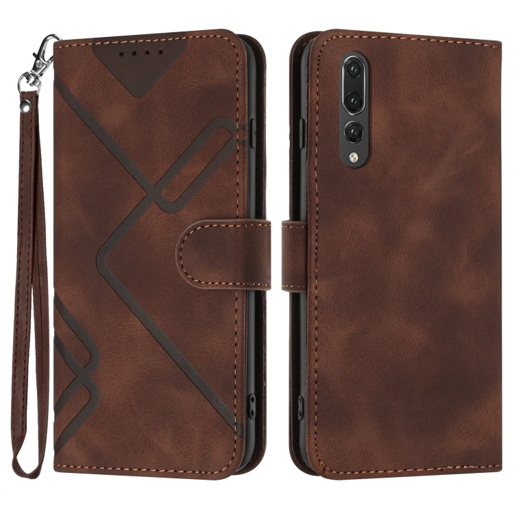 Line Pattern Skin Feel Leather Phone Case, For Huawei P30 Pro, For Huawei P smart 2019/nova lite 3, For Huawei Mate 20 Pro, For Huawei Mate 20 lite/Maimang 7, For Huawei P20 Pro, For Huawei P20 lite, For Huawei P smart 2018/Enjoy 7S��������������������...