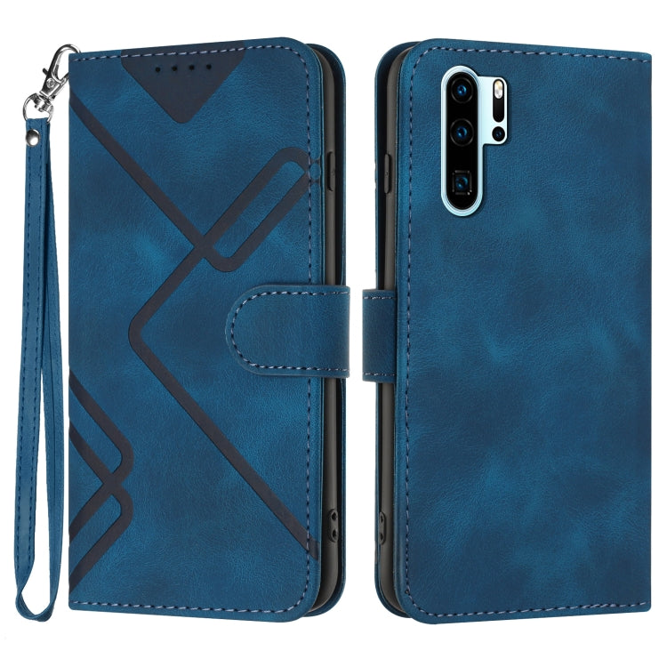 Line Pattern Skin Feel Leather Phone Case, For Huawei P30 Pro, For Huawei P smart 2019/nova lite 3, For Huawei Mate 20 Pro, For Huawei Mate 20 lite/Maimang 7, For Huawei P20 Pro, For Huawei P20 lite, For Huawei P smart 2018/Enjoy 7S��������������������...