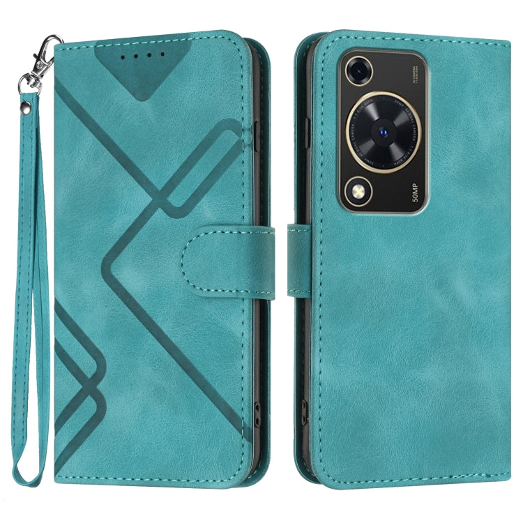 Line Pattern Skin Feel Leather Phone Case, For Huawei Mate 70 Pro / Mate 70 Pro+, For Huawei Mate 70, For Huawei nova Y72, For Huawei nova 12 Pro / nova 12 Ultra, For Huawei Enjoy 70, For Huawei P60 / P60 Pro, For Huawei Enjoy 50 Pro / nova Y90��������...