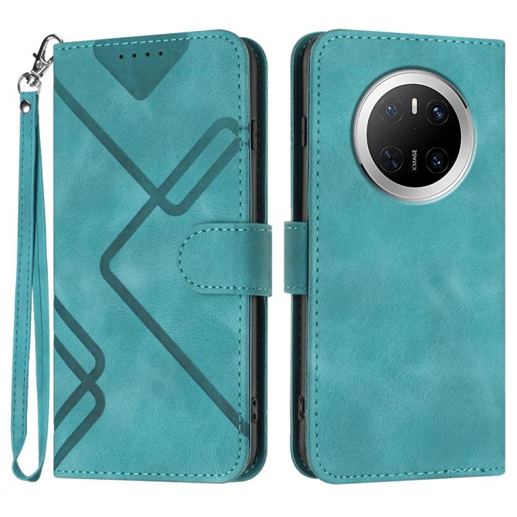 Line Pattern Skin Feel Leather Phone Case, For Huawei Mate 70 Pro / Mate 70 Pro+, For Huawei Mate 70, For Huawei nova Y72, For Huawei nova 12 Pro / nova 12 Ultra, For Huawei Enjoy 70, For Huawei P60 / P60 Pro, For Huawei Enjoy 50 Pro / nova Y90��������...