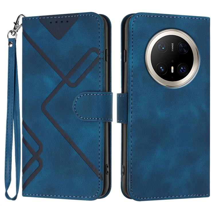 Line Pattern Skin Feel Leather Phone Case, For Huawei Mate 70 Pro / Mate 70 Pro+, For Huawei Mate 70, For Huawei nova Y72, For Huawei nova 12 Pro / nova 12 Ultra, For Huawei Enjoy 70, For Huawei P60 / P60 Pro, For Huawei Enjoy 50 Pro / nova Y90��������...