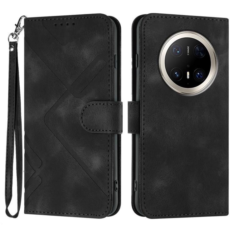 Line Pattern Skin Feel Leather Phone Case, For Huawei Mate 70 Pro / Mate 70 Pro+, For Huawei Mate 70, For Huawei nova Y72, For Huawei nova 12 Pro / nova 12 Ultra, For Huawei Enjoy 70, For Huawei P60 / P60 Pro, For Huawei Enjoy 50 Pro / nova Y90��������...