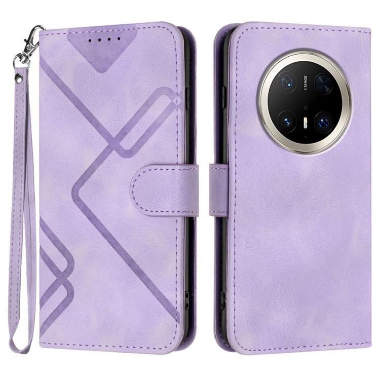 Line Pattern Skin Feel Leather Phone Case, For Huawei Mate 70 Pro / Mate 70 Pro+, For Huawei Mate 70, For Huawei nova Y72, For Huawei nova 12 Pro / nova 12 Ultra, For Huawei Enjoy 70, For Huawei P60 / P60 Pro, For Huawei Enjoy 50 Pro / nova Y90��������...