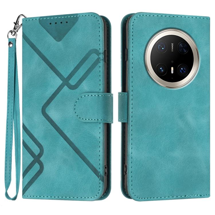 Line Pattern Skin Feel Leather Phone Case, For Huawei Mate 70 Pro / Mate 70 Pro+, For Huawei Mate 70, For Huawei nova Y72, For Huawei nova 12 Pro / nova 12 Ultra, For Huawei Enjoy 70, For Huawei P60 / P60 Pro, For Huawei Enjoy 50 Pro / nova Y90��������...
