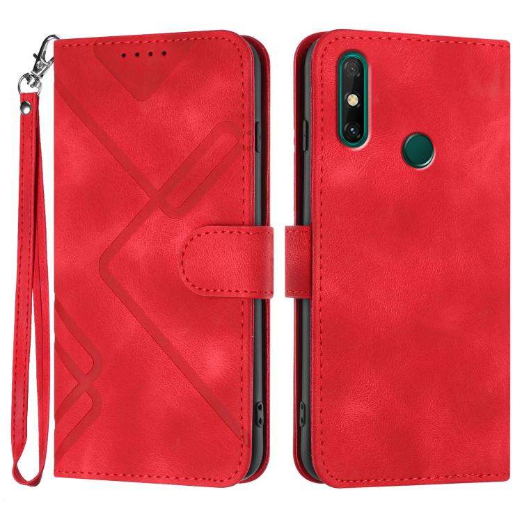 Line Pattern Skin Feel Leather Phone Case, For Huawei Mate 70 Pro / Mate 70 Pro+, For Huawei Mate 70, For Huawei nova Y72, For Huawei nova 12 Pro / nova 12 Ultra, For Huawei Enjoy 70, For Huawei P60 / P60 Pro, For Huawei Enjoy 50 Pro / nova Y90��������...