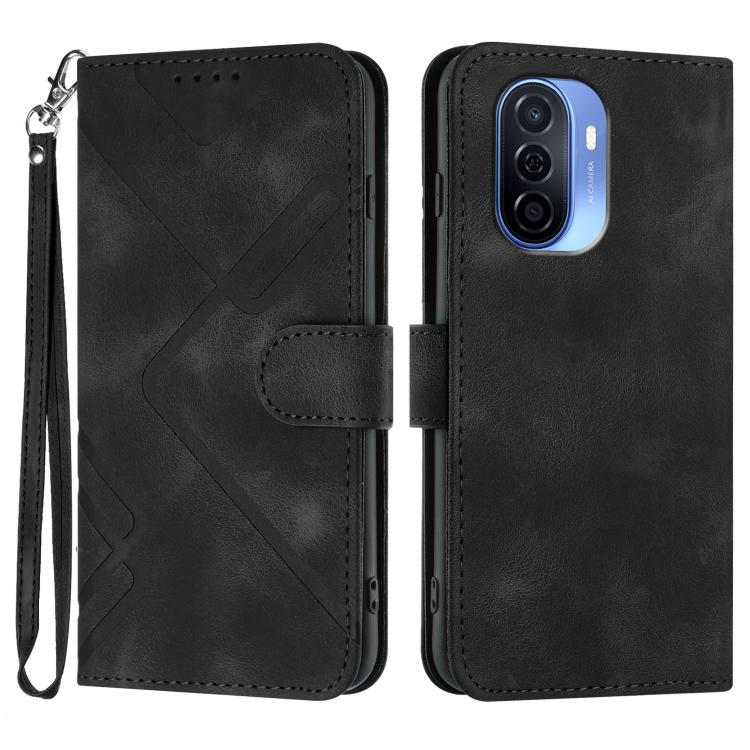 Line Pattern Skin Feel Leather Phone Case, For Huawei Mate 70 Pro / Mate 70 Pro+, For Huawei Mate 70, For Huawei nova Y72, For Huawei nova 12 Pro / nova 12 Ultra, For Huawei Enjoy 70, For Huawei P60 / P60 Pro, For Huawei Enjoy 50 Pro / nova Y90��������...