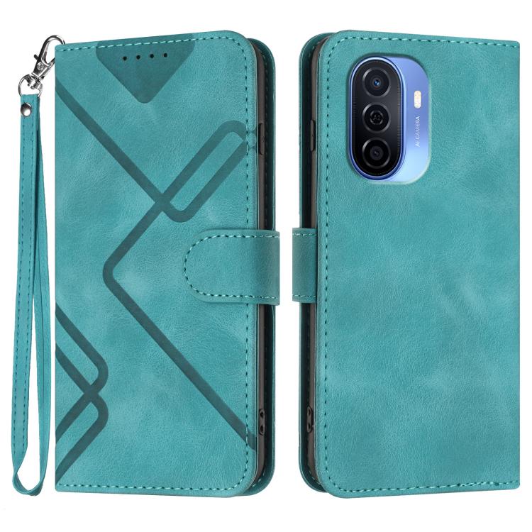 Line Pattern Skin Feel Leather Phone Case, For Huawei Mate 70 Pro / Mate 70 Pro+, For Huawei Mate 70, For Huawei nova Y72, For Huawei nova 12 Pro / nova 12 Ultra, For Huawei Enjoy 70, For Huawei P60 / P60 Pro, For Huawei Enjoy 50 Pro / nova Y90��������...