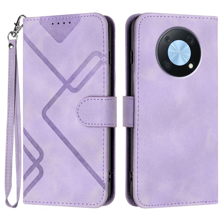 Line Pattern Skin Feel Leather Phone Case, For Huawei Mate 70 Pro / Mate 70 Pro+, For Huawei Mate 70, For Huawei nova Y72, For Huawei nova 12 Pro / nova 12 Ultra, For Huawei Enjoy 70, For Huawei P60 / P60 Pro, For Huawei Enjoy 50 Pro / nova Y90��������...