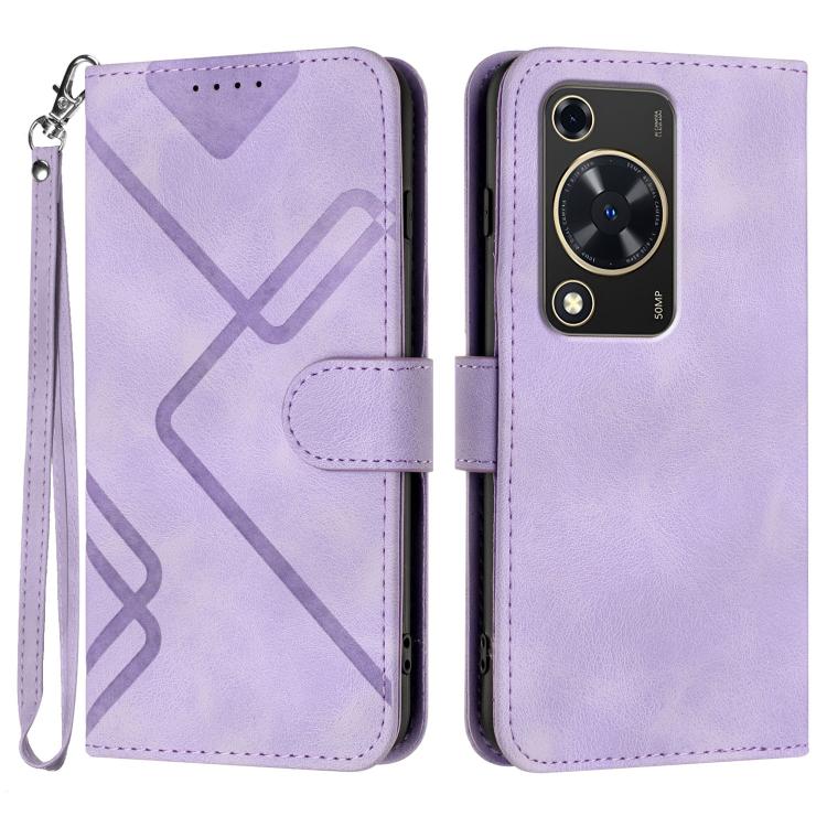 Line Pattern Skin Feel Leather Phone Case, For Huawei Mate 70 Pro / Mate 70 Pro+, For Huawei Mate 70, For Huawei nova Y72, For Huawei nova 12 Pro / nova 12 Ultra, For Huawei Enjoy 70, For Huawei P60 / P60 Pro, For Huawei Enjoy 50 Pro / nova Y90��������...