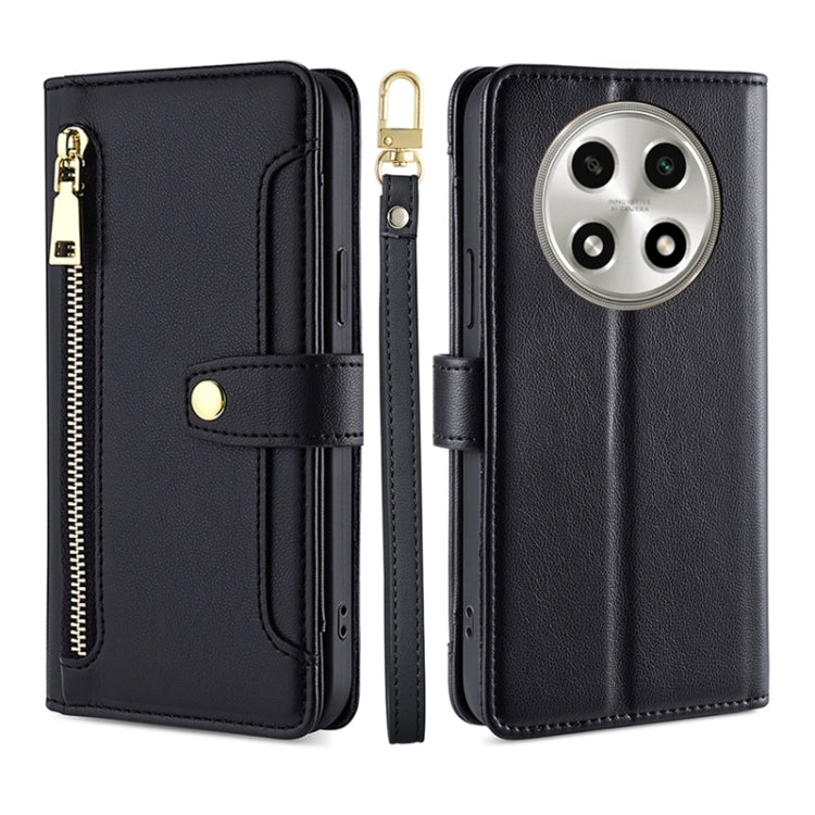 Sheep Texture Cross-body Zipper Wallet Leather Phone Case, For OPPO Reno13 F 5G / 4G, For OPPO A3 5G India, For OPPO Reno12 F 5G, For OPPO A3 Pro 5G India, For OPPO Reno12 5G Global, For OPPO A60 4G Global, For OPPO Reno11 F 5G, For OPPO Find X7 5G����...