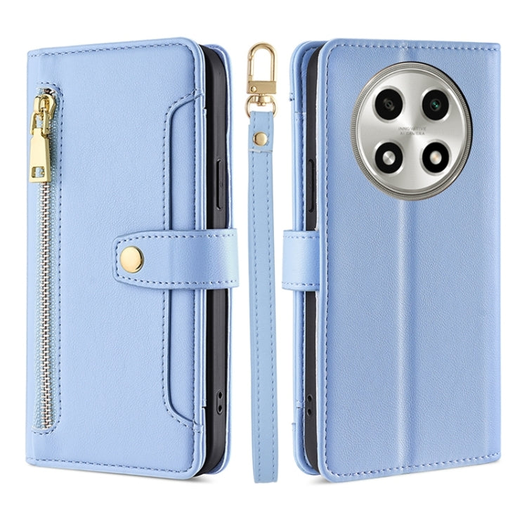 Sheep Texture Cross-body Zipper Wallet Leather Phone Case, For OPPO Reno13 F 5G / 4G, For OPPO A3 5G India, For OPPO Reno12 F 5G, For OPPO A3 Pro 5G India, For OPPO Reno12 5G Global, For OPPO A60 4G Global, For OPPO Reno11 F 5G, For OPPO Find X7 5G����...