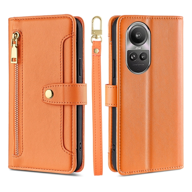 Sheep Texture Cross-body Zipper Wallet Leather Phone Case, For OPPO Reno13 F 5G / 4G, For OPPO A3 5G India, For OPPO Reno12 F 5G, For OPPO A3 Pro 5G India, For OPPO Reno12 5G Global, For OPPO A60 4G Global, For OPPO Reno11 F 5G, For OPPO Find X7 5G����...