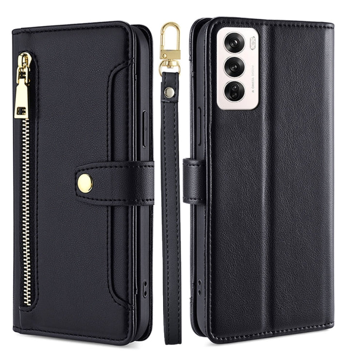 Sheep Texture Cross-body Zipper Wallet Leather Phone Case, For OPPO Reno13 F 5G / 4G, For OPPO A3 5G India, For OPPO Reno12 F 5G, For OPPO A3 Pro 5G India, For OPPO Reno12 5G Global, For OPPO A60 4G Global, For OPPO Reno11 F 5G, For OPPO Find X7 5G����...