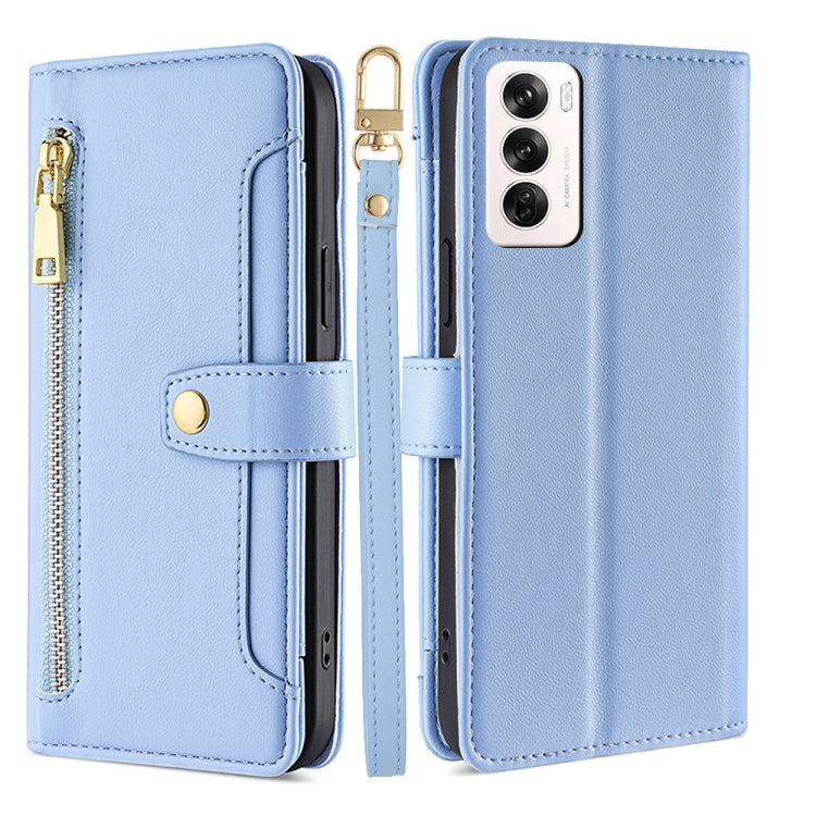 Sheep Texture Cross-body Zipper Wallet Leather Phone Case, For OPPO Reno13 F 5G / 4G, For OPPO A3 5G India, For OPPO Reno12 F 5G, For OPPO A3 Pro 5G India, For OPPO Reno12 5G Global, For OPPO A60 4G Global, For OPPO Reno11 F 5G, For OPPO Find X7 5G����...