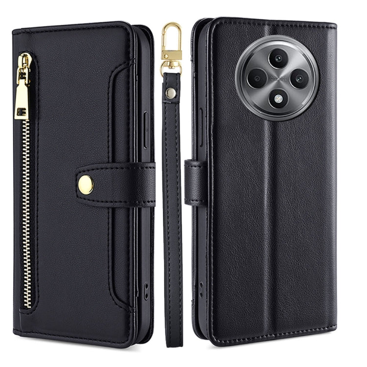 Sheep Texture Cross-body Zipper Wallet Leather Phone Case, For OPPO Reno13 F 5G / 4G, For OPPO A3 5G India, For OPPO Reno12 F 5G, For OPPO A3 Pro 5G India, For OPPO Reno12 5G Global, For OPPO A60 4G Global, For OPPO Reno11 F 5G, For OPPO Find X7 5G����...
