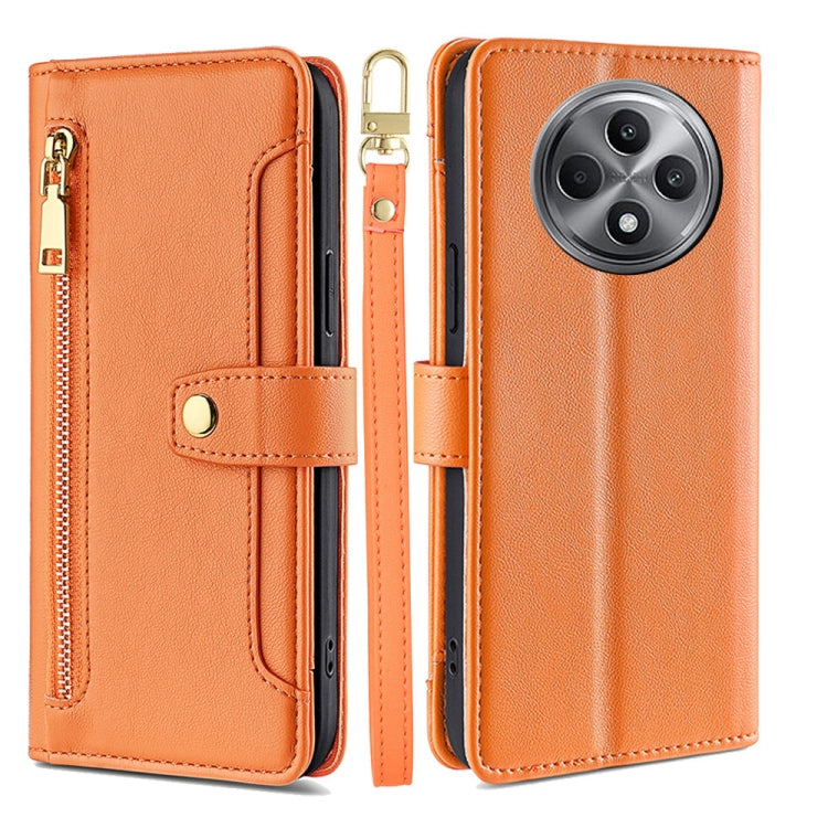 Sheep Texture Cross-body Zipper Wallet Leather Phone Case, For OPPO Reno13 F 5G / 4G, For OPPO A3 5G India, For OPPO Reno12 F 5G, For OPPO A3 Pro 5G India, For OPPO Reno12 5G Global, For OPPO A60 4G Global, For OPPO Reno11 F 5G, For OPPO Find X7 5G����...