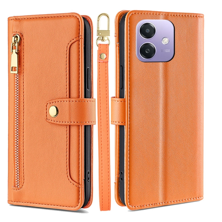 Sheep Texture Cross-body Zipper Wallet Leather Phone Case, For OPPO Reno13 F 5G / 4G, For OPPO A3 5G India, For OPPO Reno12 F 5G, For OPPO A3 Pro 5G India, For OPPO Reno12 5G Global, For OPPO A60 4G Global, For OPPO Reno11 F 5G, For OPPO Find X7 5G����...