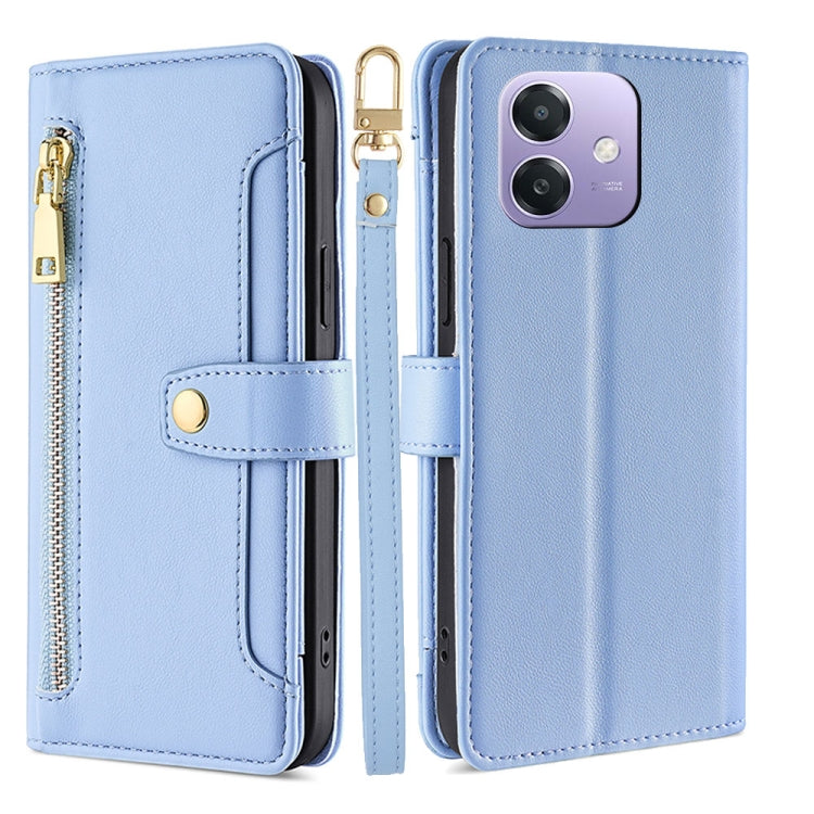 Sheep Texture Cross-body Zipper Wallet Leather Phone Case, For OPPO Reno13 F 5G / 4G, For OPPO A3 5G India, For OPPO Reno12 F 5G, For OPPO A3 Pro 5G India, For OPPO Reno12 5G Global, For OPPO A60 4G Global, For OPPO Reno11 F 5G, For OPPO Find X7 5G����...