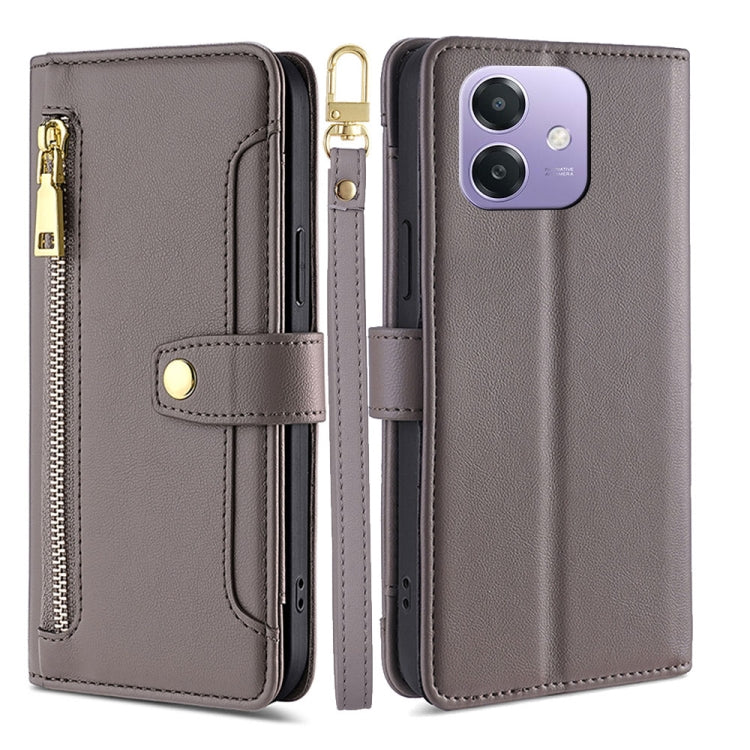 Sheep Texture Cross-body Zipper Wallet Leather Phone Case, For OPPO Reno13 F 5G / 4G, For OPPO A3 5G India, For OPPO Reno12 F 5G, For OPPO A3 Pro 5G India, For OPPO Reno12 5G Global, For OPPO A60 4G Global, For OPPO Reno11 F 5G, For OPPO Find X7 5G����...