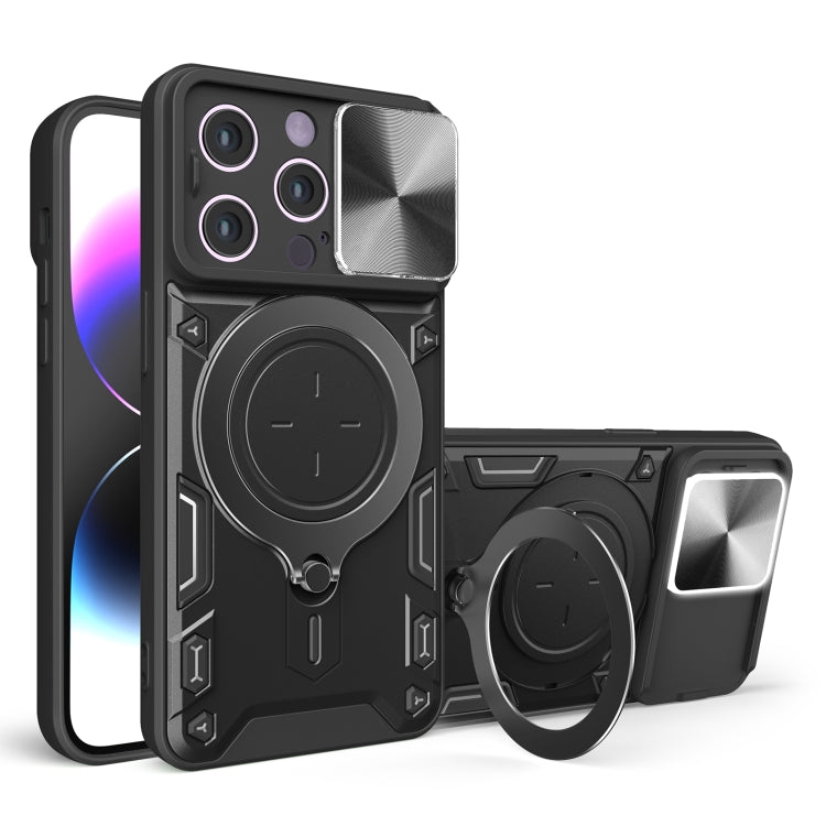CD Texture Sliding Camshield Magnetic Holder Phone Case, For iPhone 16e, For iPhone 16 Pro Max, For iPhone 16 Pro, For iPhone 16 Plus, For iPhone 16, For iPhone 15 Pro Max, For iPhone 15 Pro, For iPhone 15 Plus, For iPhone 15, For iPhone 14 Plus�������...