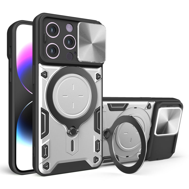 CD Texture Sliding Camshield Magnetic Holder Phone Case, For iPhone 16e, For iPhone 16 Pro Max, For iPhone 16 Pro, For iPhone 16 Plus, For iPhone 16, For iPhone 15 Pro Max, For iPhone 15 Pro, For iPhone 15 Plus, For iPhone 15, For iPhone 14 Plus�������...