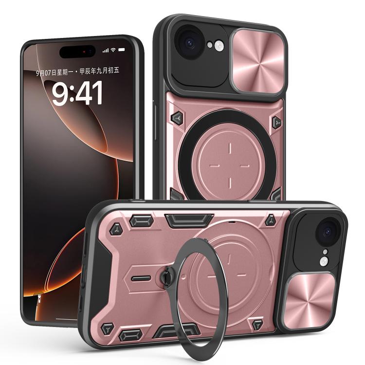 CD Texture Sliding Camshield Magnetic Holder Phone Case, For iPhone 16e, For iPhone 16 Pro Max, For iPhone 16 Pro, For iPhone 16 Plus, For iPhone 16, For iPhone 15 Pro Max, For iPhone 15 Pro, For iPhone 15 Plus, For iPhone 15, For iPhone 14 Plus�������...