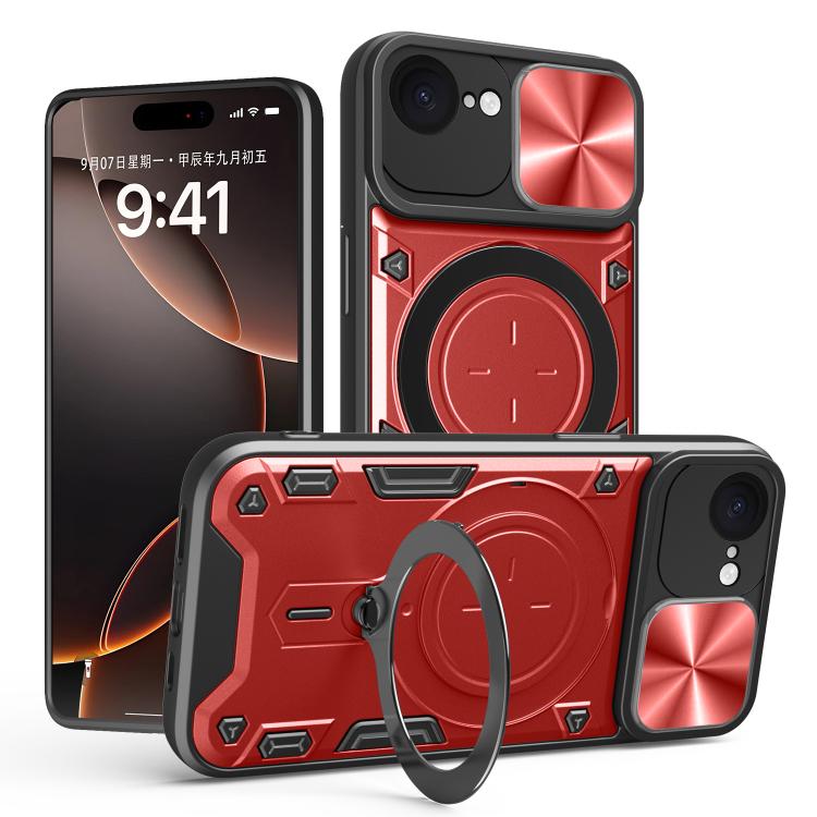 CD Texture Sliding Camshield Magnetic Holder Phone Case, For iPhone 16e, For iPhone 16 Pro Max, For iPhone 16 Pro, For iPhone 16 Plus, For iPhone 16, For iPhone 15 Pro Max, For iPhone 15 Pro, For iPhone 15 Plus, For iPhone 15, For iPhone 14 Plus�������...