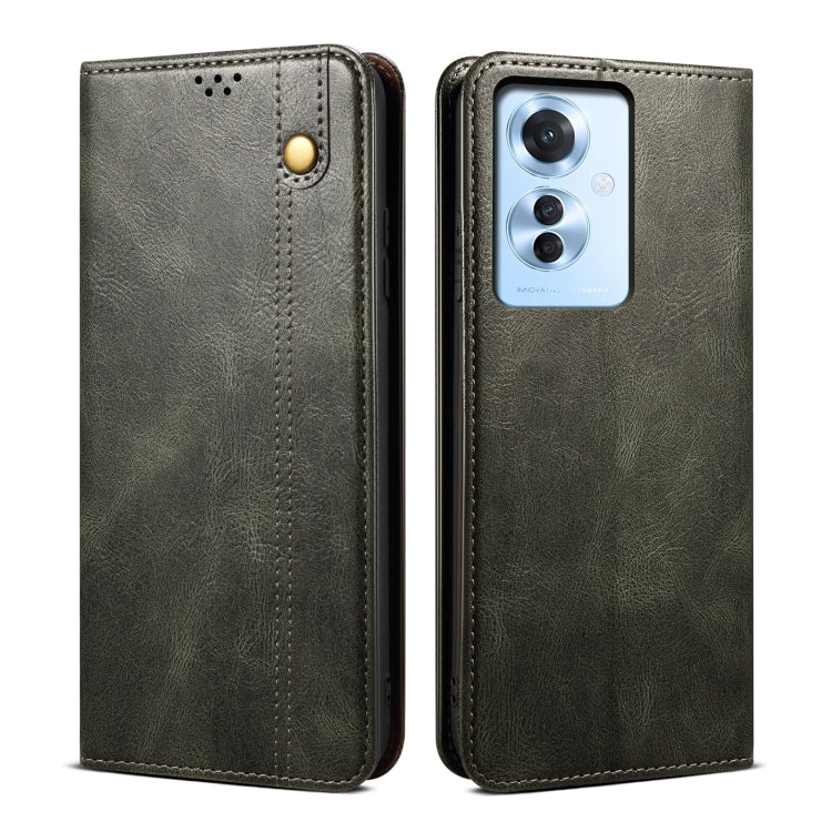 Oil Wax Crazy Horse Texture Leather Phone Case, For OPPO F29 5G Global, For OPPO A5 Pro Global, For OPPO Find X8, For OPPO K12x 5G Global, For OPPO A3X 5G India, For OPPO Reno12 F 5G Global, For OPPO Reno12 Pro 5G Global, For OPPO Reno12 5G Global�����...