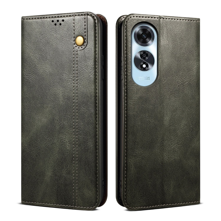 Oil Wax Crazy Horse Texture Leather Phone Case, For OPPO F29 5G Global, For OPPO A5 Pro Global, For OPPO Find X8, For OPPO K12x 5G Global, For OPPO A3X 5G India, For OPPO Reno12 F 5G Global, For OPPO Reno12 Pro 5G Global, For OPPO Reno12 5G Global�����...